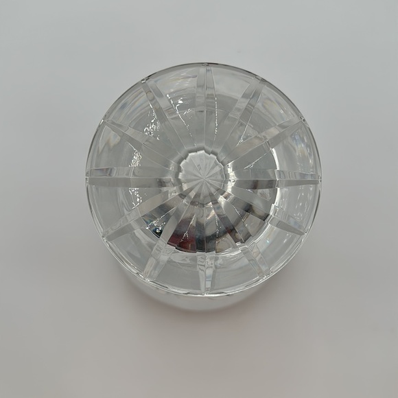 Vintage Wara Lead Crystal Hand Cut Clear Vase West Germany Star of David - Picture 11 of 16